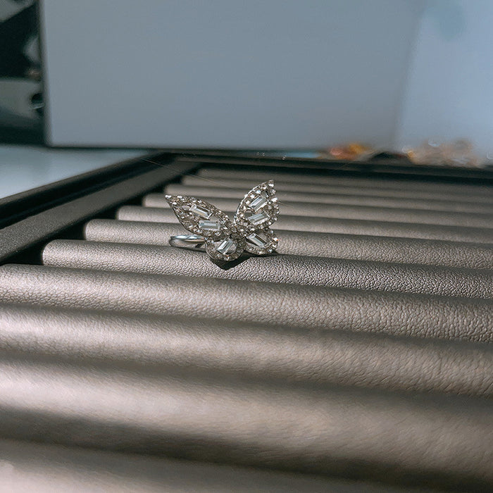 Wholesale Jewelry hollow butterfly ring exaggerated ring bracelet