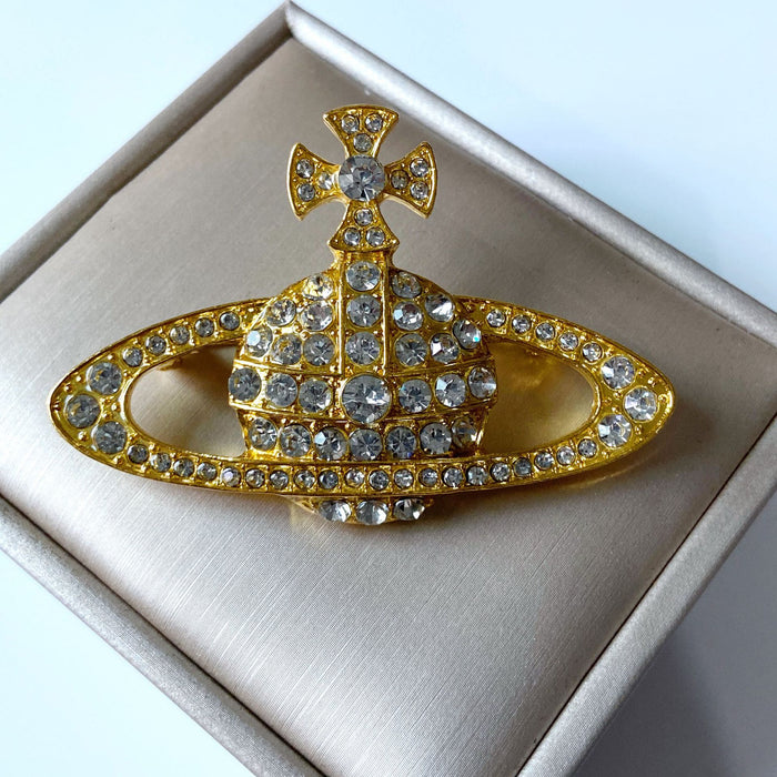 Wholesale Saturn diamond brooch accessories