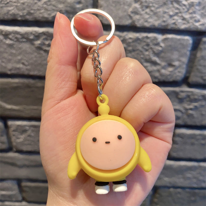 Wholesale Keychains silicone doll cute car bag ornaments