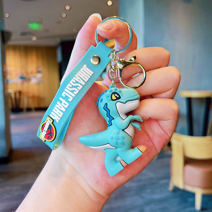 Wholesale Cartoon little dinosaur keychain doll car keychain souvenir school bag pendant small gift