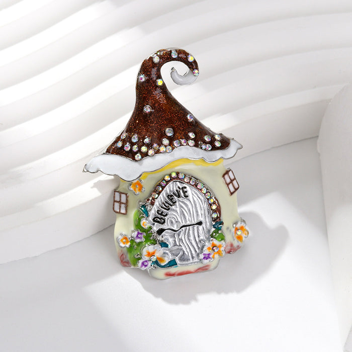 Wholesale Christmas house brooch
