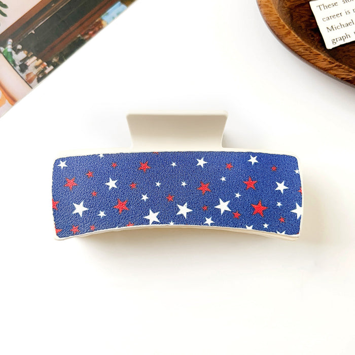 Wholesale Pu Printed Shark Clip Western Style Retro Leather Hairpin Hair Grabber Hair Accessories