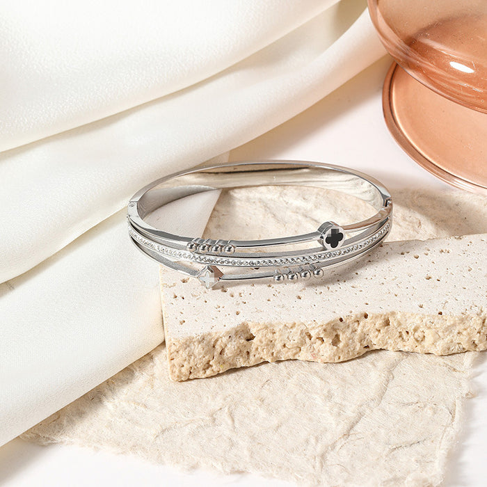 Wholesale Trendy and fashionable stainless steel bracelet, titanium steel bracelet, titanium steel bracelet, versatile bracelet accessory