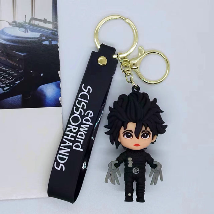 Wholesale Cartoon smiley face expression ghost Keychain pendant bag key chain Accessories