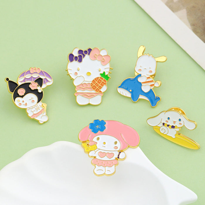 Wholesale Cute Cartoon Metal Brooch Bag Badge Personalized Badge