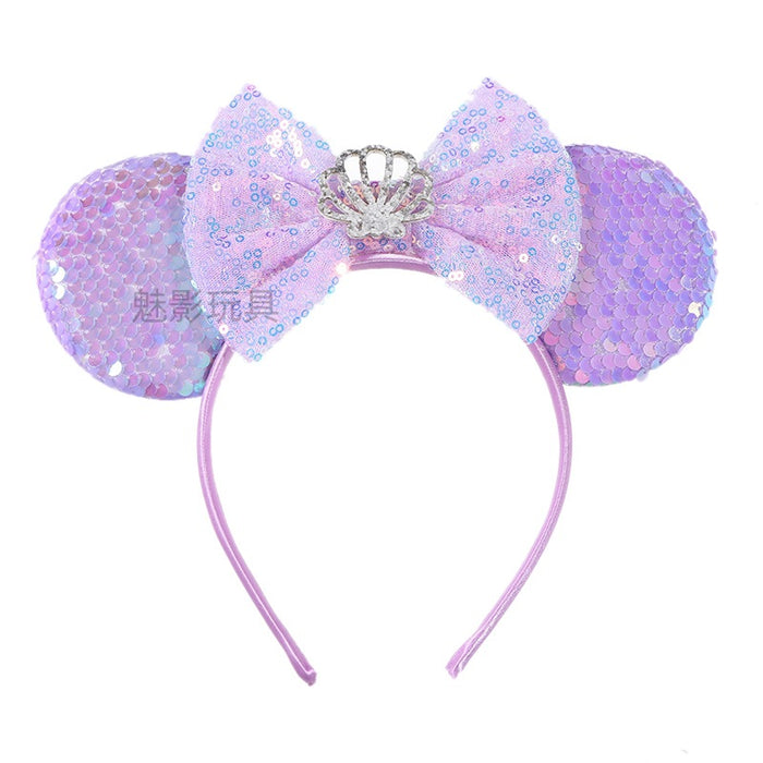 Wholesale Sequin Cartoon Bow Headband JDC-HD-MeiY012