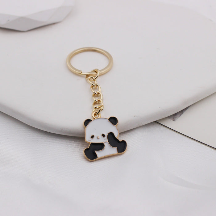 Wholesale Panda keychain  bag pendant  cartoon small gift key chain ornaments