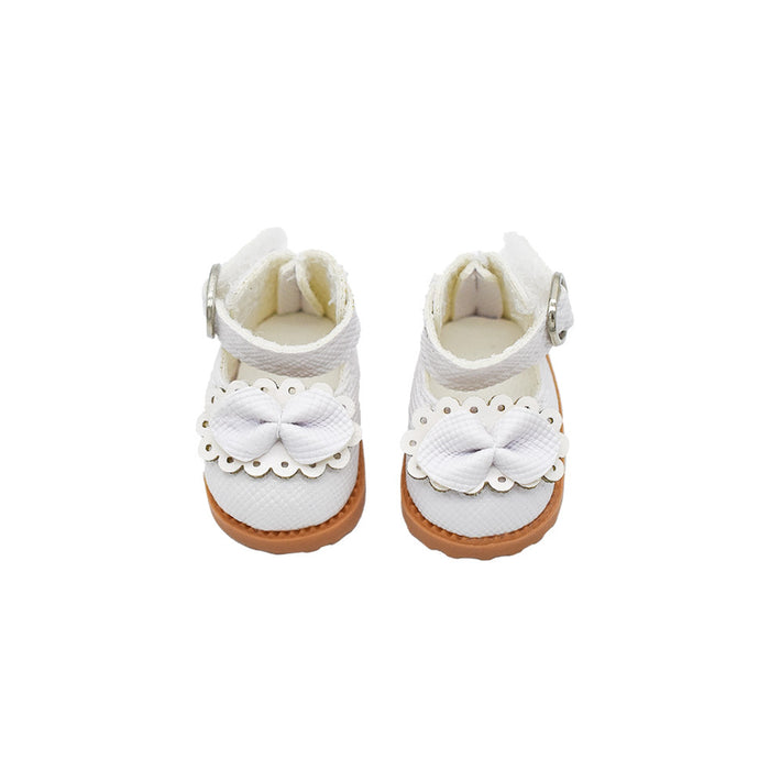 Wholesale Baby Shoes 10cm Cotton Doll Leather Shoes Bell Pendant 17cm  Cloth Shoes Dressing Accessories