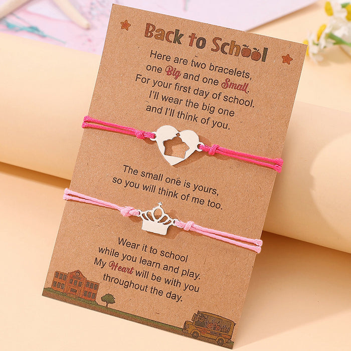 Wholesale Hand rope creative stainless steel hand woven bracelet