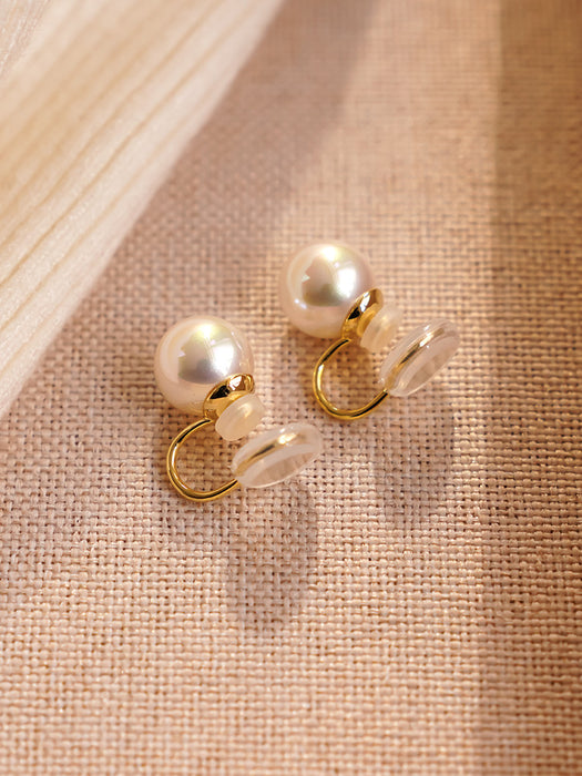 Wholesale Pearl earrings, painless ear clips, elegant high-end earrings