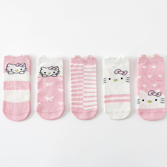 Wholesale New cartoon short socks, boat socks, shallow mouth invisible socks