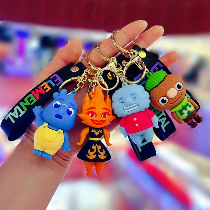 Wholesale Creative Cartoon PVC Soft Keychains JDC-KC-JinB010