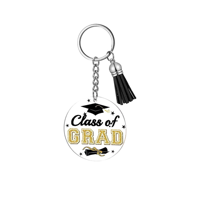 Wholesale 30PCS Acrylic Graduation Theme Keychain JDC-KC-HuiWen010