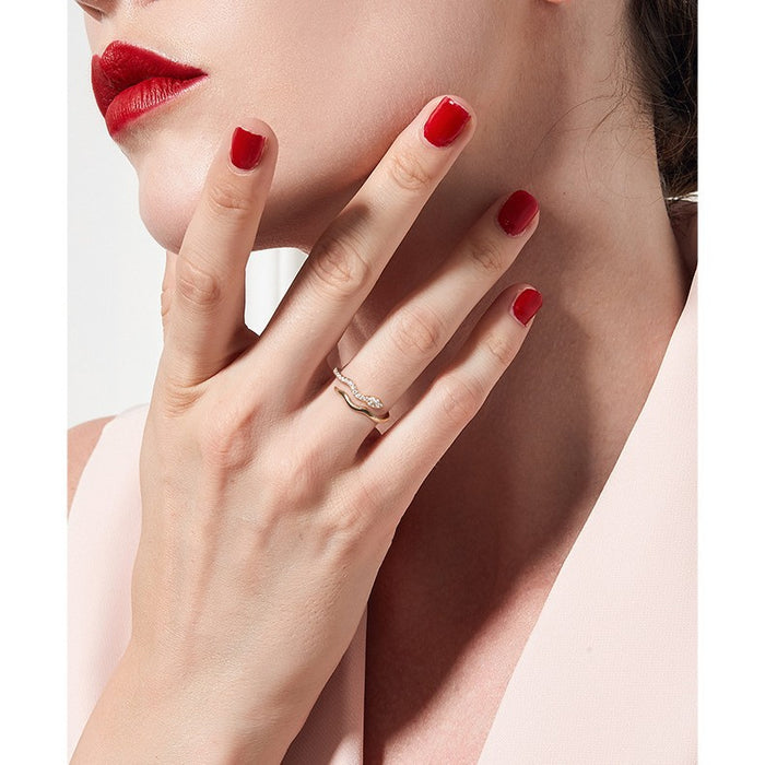 Wholesale Ring niche design, light luxury ring, niche tail ring