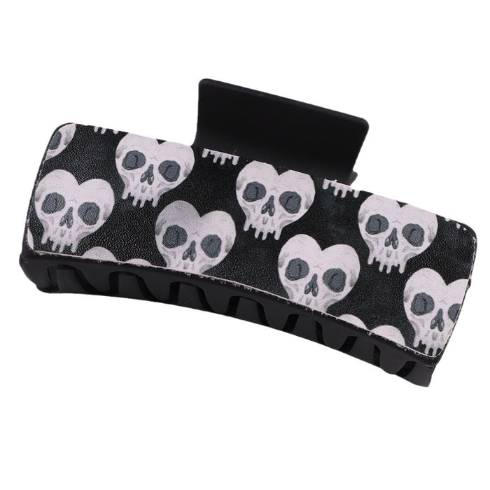 Wholesale Halloween Plastic Skull Rubber Band Hairpin JDC-HC-Fengp002