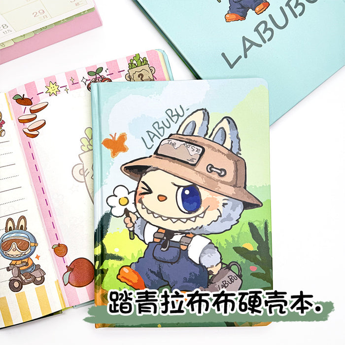 Wholesale 5pcs Color Page Hard Cover Notebook Cute Cartoon Notepad Student Diary Hand Ledger