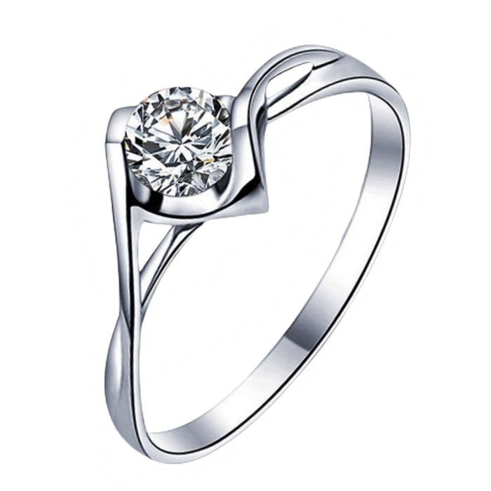 Wholesale Silver plated hand jewelry ring with an open facing ring accessory