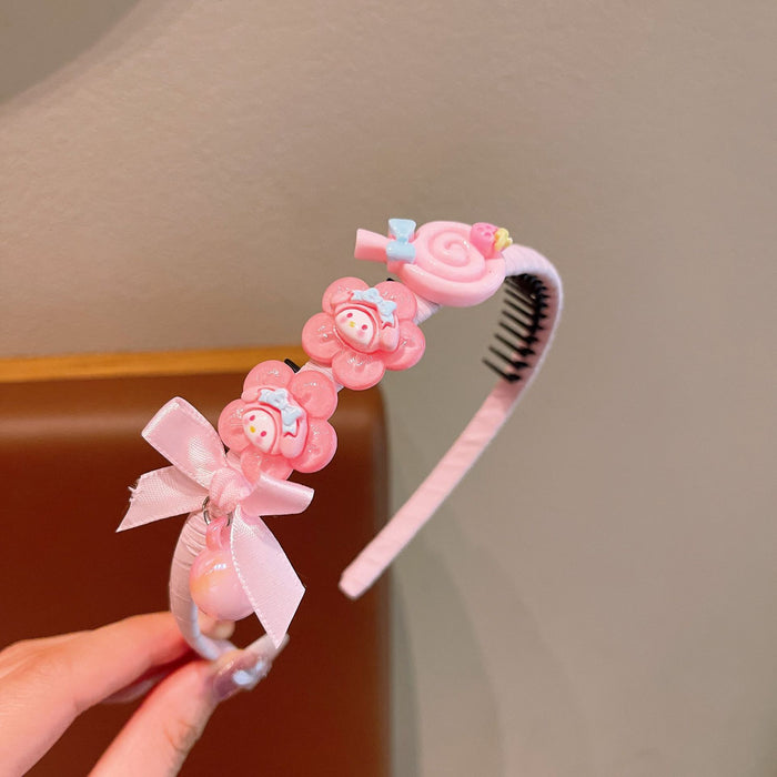 Wholesale Plastic Cartoon Children' s Headband Anti-Slip Hairband Hair Accessory for Resale