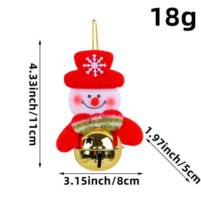Wholesale Christmas tree pendant,  elderly figurine,  holding bell,  Christmas decoration supplies