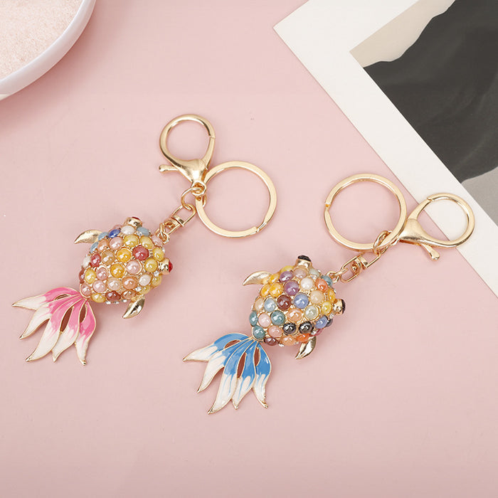 Wholesale Cartoon Pineapple Fruit Zinc Alloy Keychain JDC-KC-MeiF001