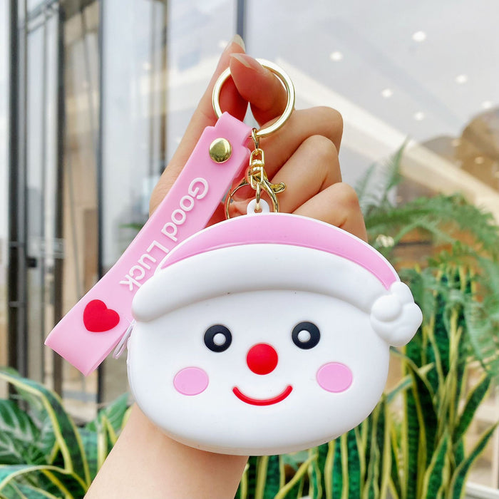 Wholesale Christmas coin purse keychain