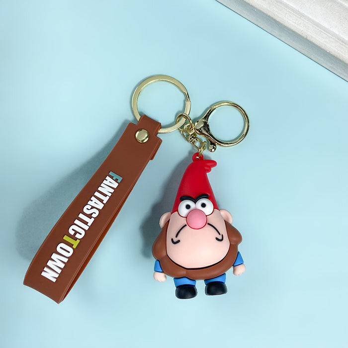 Wholesale Creative Cartoon Cute PVC Soft Keychain JDC-KC-JinB028