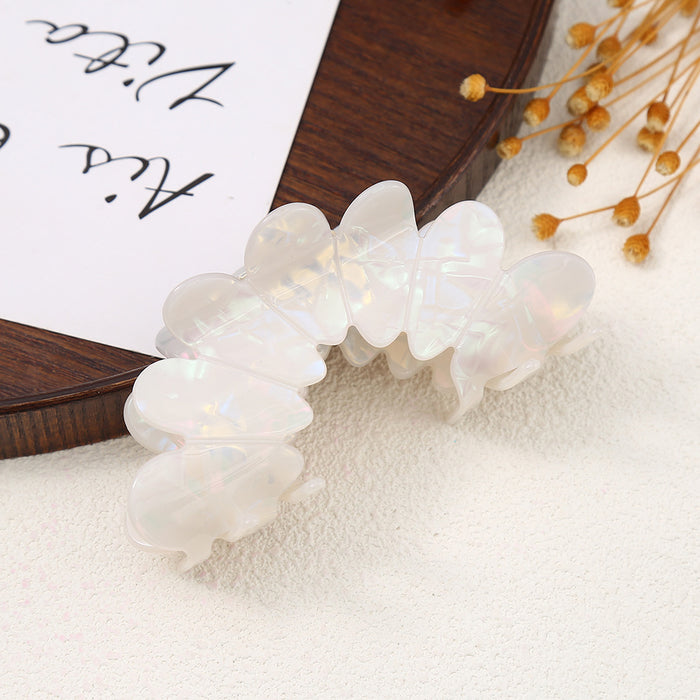 Wholesale Petal Acrylic Hair Claw Clip Large Mermaid Color