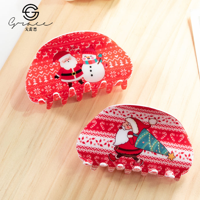 Wholesale Christmas grab clip hair clip back head headdress hairpin