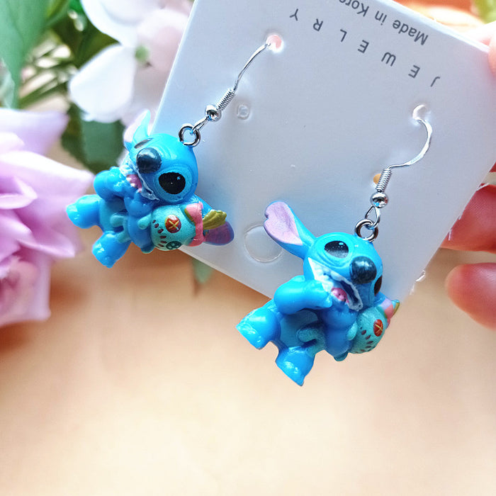 Wholesale Cute Cartoon Resin Earrings JDC-ES-Xiaox010