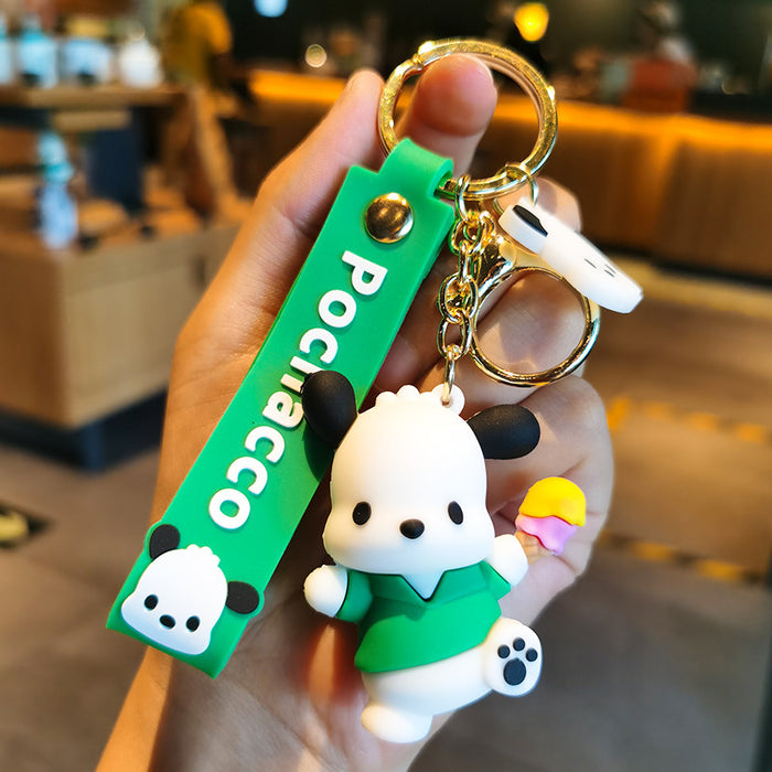 Wholesale Cartoon Silicone Doll Keychain JDC-KC-Tingm286