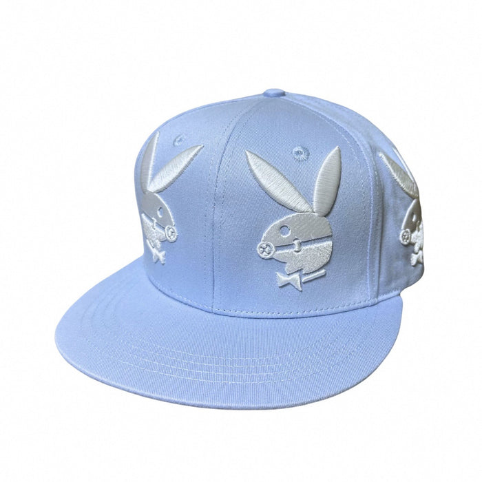 Wholesale Red Little Rabbit Embroidered Flat brimmed Hat for Women's Summer Versatile Face Show Small Baseball Hat