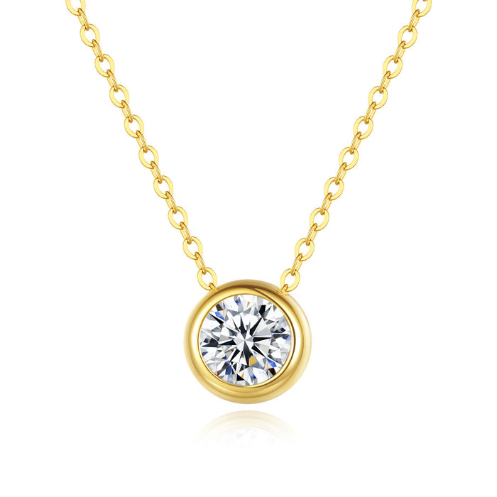 Wholesale Pure silver necklace pendant with simple design