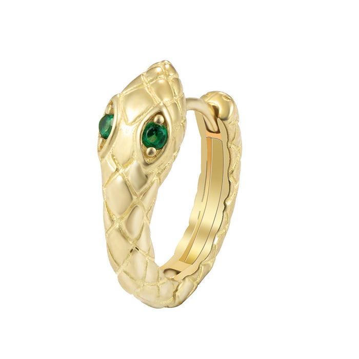 Wholesale Serpentine earrings, small snake earrings, ear bone clip, zircon snake head, ear clasp, no ear hole, ear clip