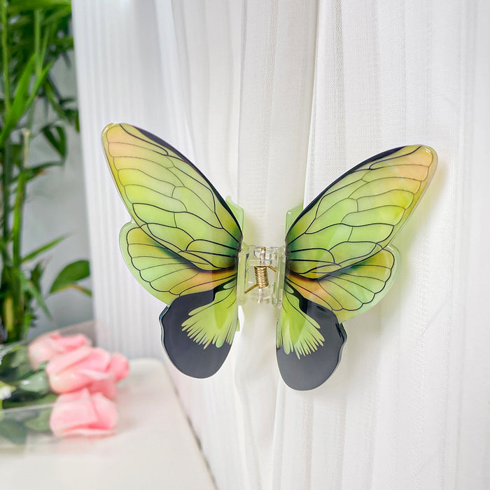 Wholesale Handmade Acrylic Butterfly Hair Clip Fashion Accessory