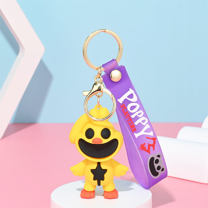 Wholesale Cartoon Doll Silicone Keychain JDC-KC-HongSheng011