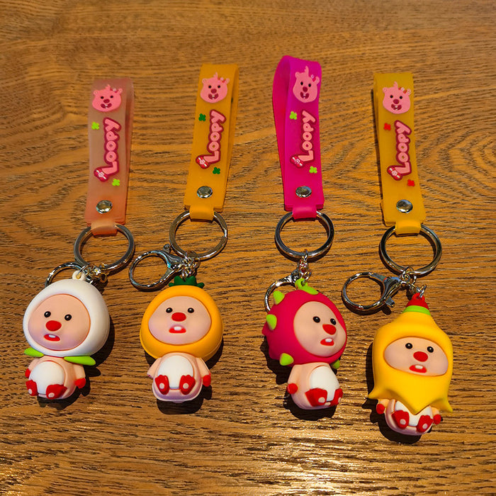 Wholesale Cartoon Doll Silicone Keychain JDC-KC-Tingm243