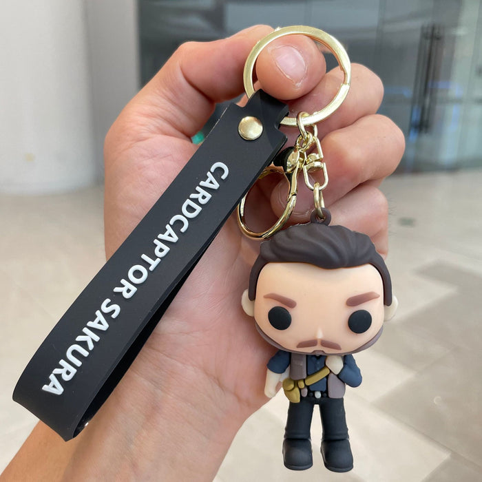 Wholesale Keychain 3D Cartoon Doll Car Keychain Bag Pendant Small Gift