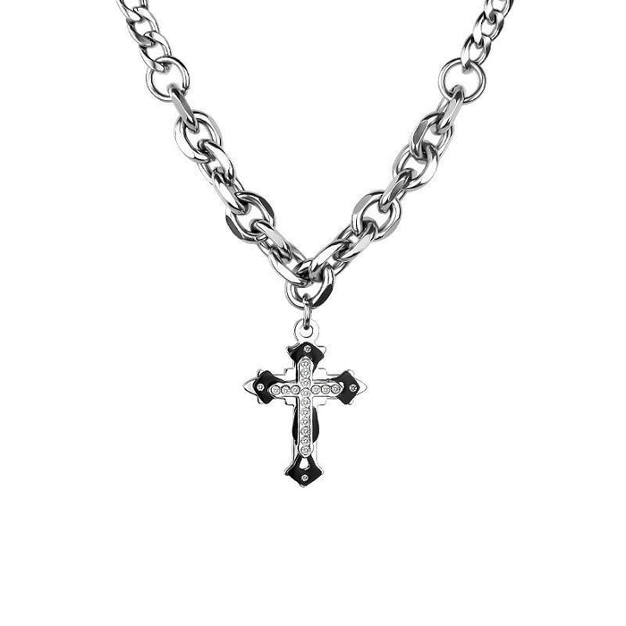 Wholesale Men' s cross necklace,  men' s hip-hop accessories