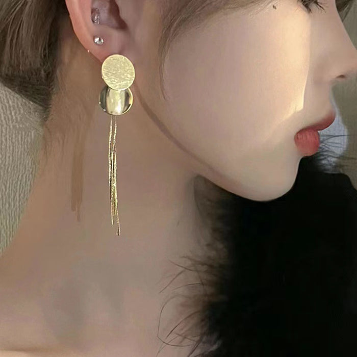 Wholesale tassel chain earrings new Chinese simple elegant long earrings