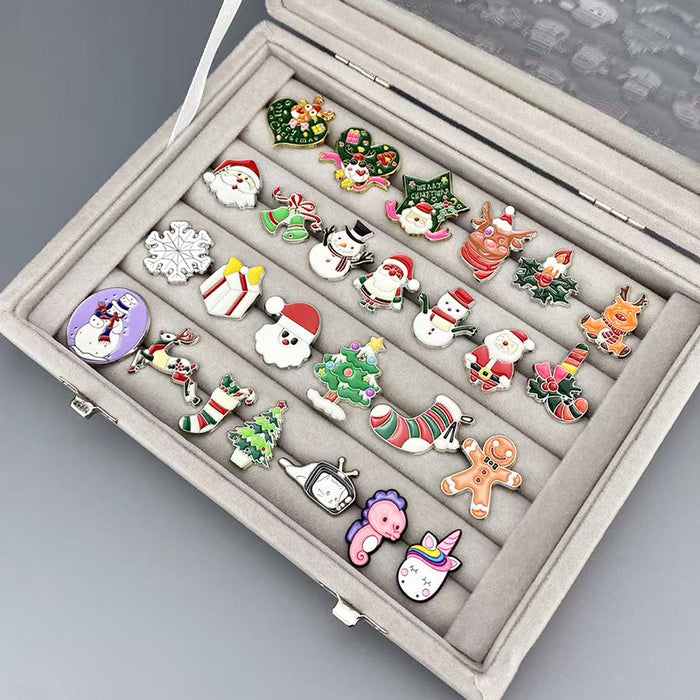 Wholesale Cartoon Blind Box Brooch Set Stylish Metal Badge Pins Fashion Jewelry Accessory Boutique Gift MOQ≥50