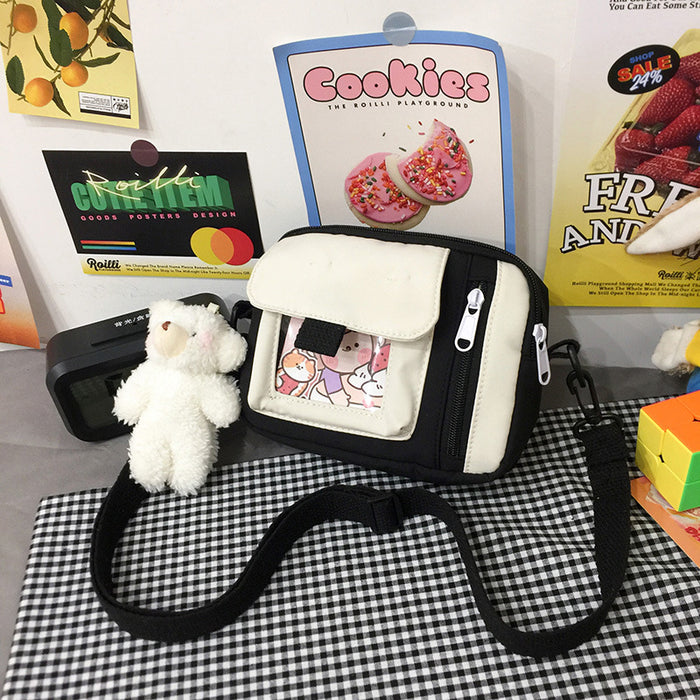Wholesale Customized new canvas bag, crossbody bag, artistic versatile, cute shoulder bag