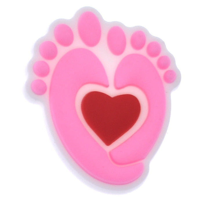 Wholesale 100 PCS PVC Mother's Day Cartoon DIY Shoe Buckles JDC-SC-RYY001