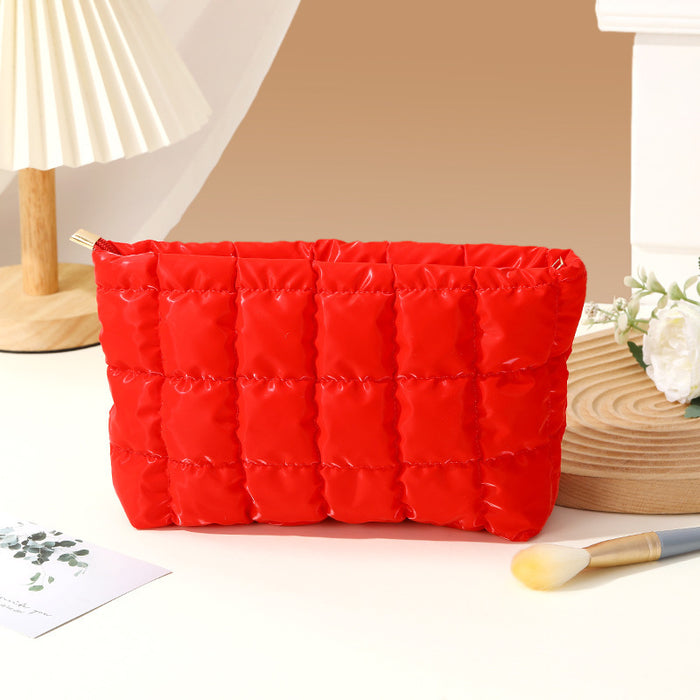 Wholesale Chic Polyester Cosmetic Bag Large Capacity Handbag Style Lightweight Travel Makeup Organizer