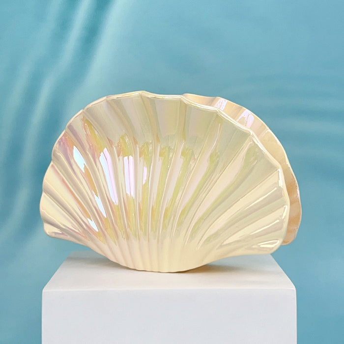 Wholesale Electroplated Plastic Hair Claw Clip with Gradient Shell Design Boutique