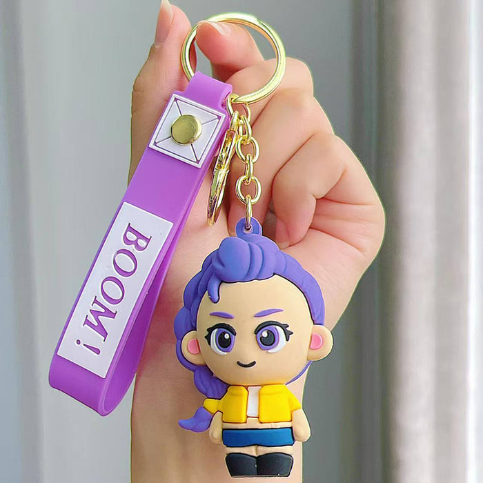 Wholesale KPOP Cute silicone cartoon keychains