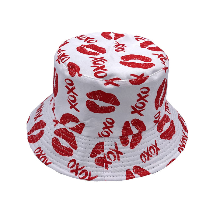 Wholesale Cotton Valentine's Day Bucket Hat JDC-FH-AXing018