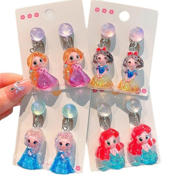 Wholesale Children' s Princess Jewelry Earrings