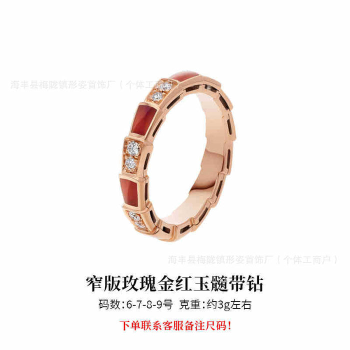Wholesale Ring niche design, high-end feel, diamond inlay, light luxury