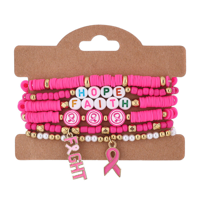 Wholesale Red ribbon-shaped pendant accessory with 18. 5cm bracelet