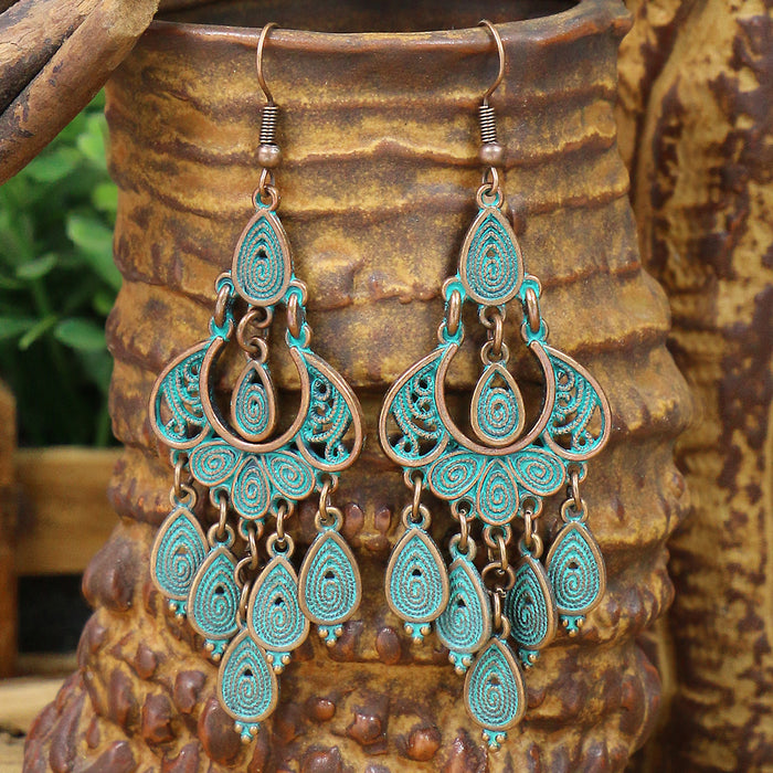 Wholesale Geometric Alloy Tassel Earrings for Women Party Wear Fashion Accessory MOQ≥2